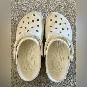 White Classic CROCS!